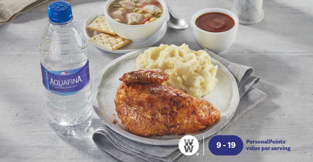 Quarter Chicken with mashed potatoes